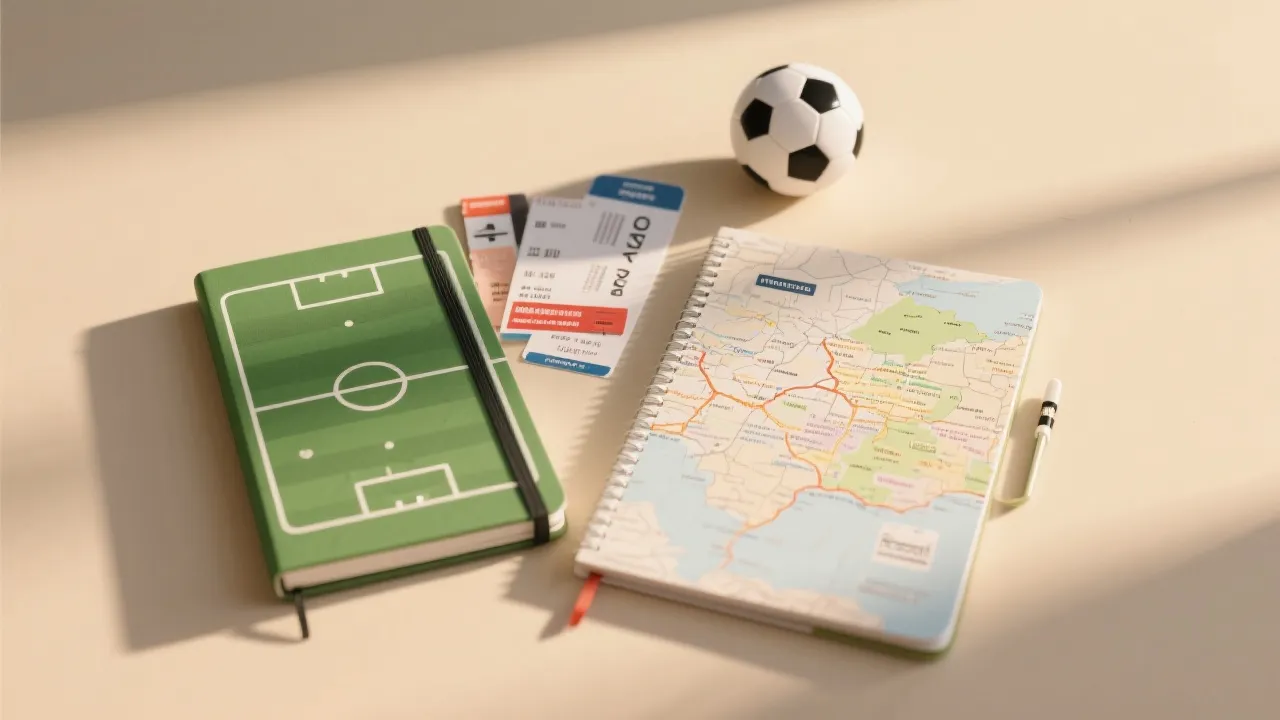 跨城出行观看足球赛的旅行规划占位图